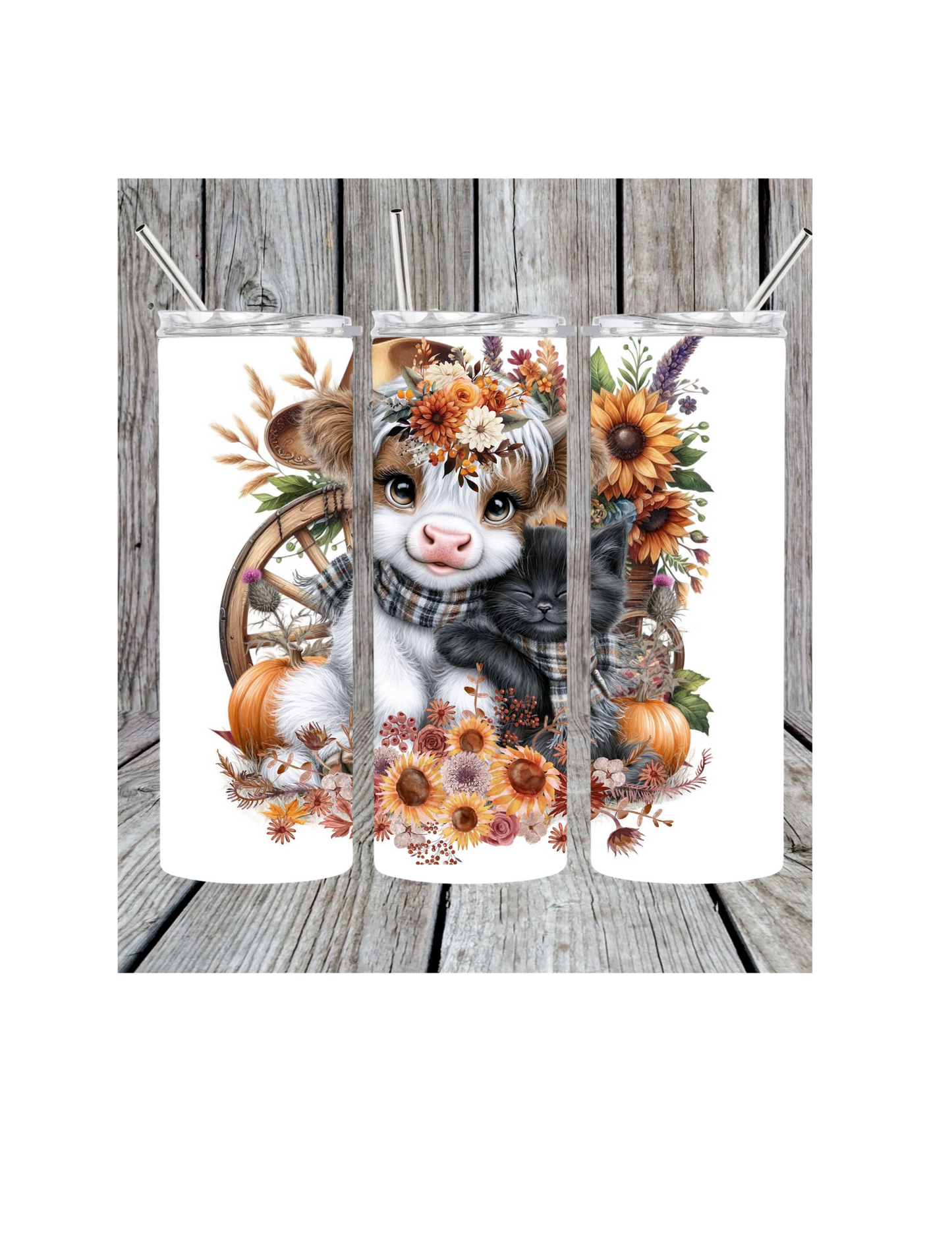 Cow and cat tumbler