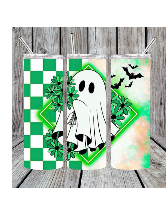 Green ghost tumbler