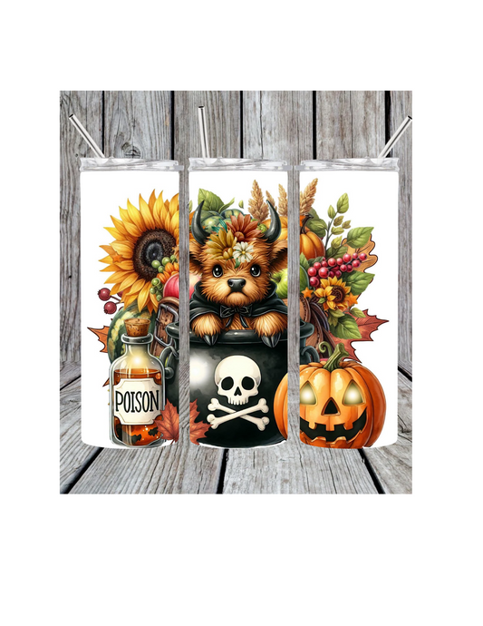 Halloween cow tumbler