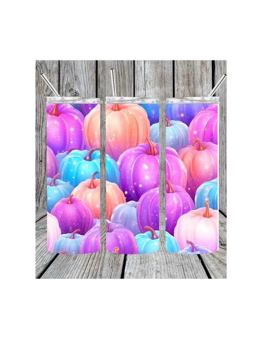 Pastel pumpkin tumbler