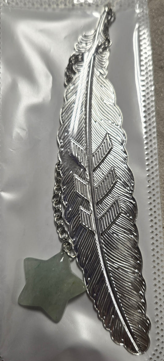Green adventurine bookmark