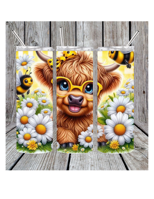 Daisy cow tumbler