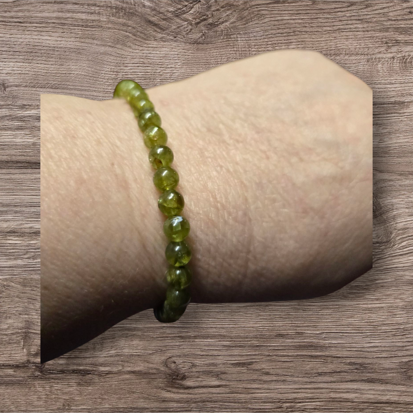 Peridot 6mm bracelet