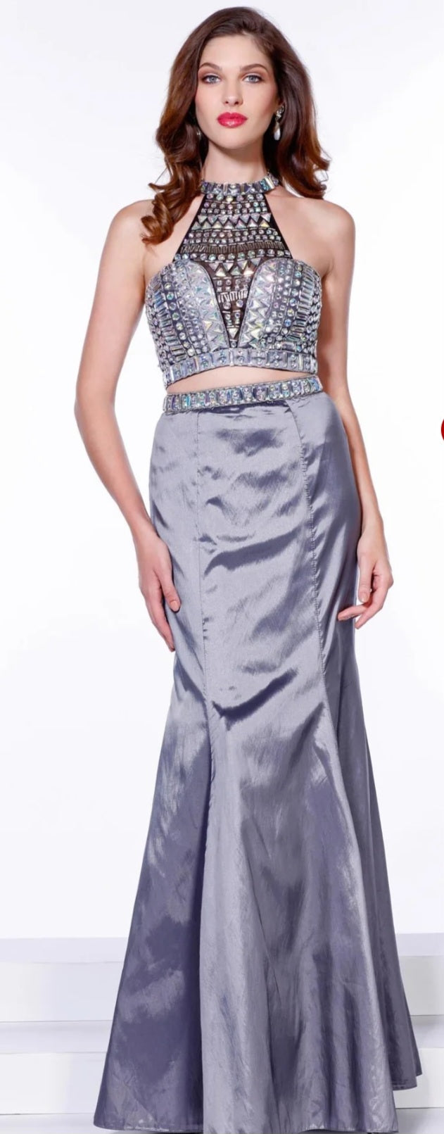 2pc long dress