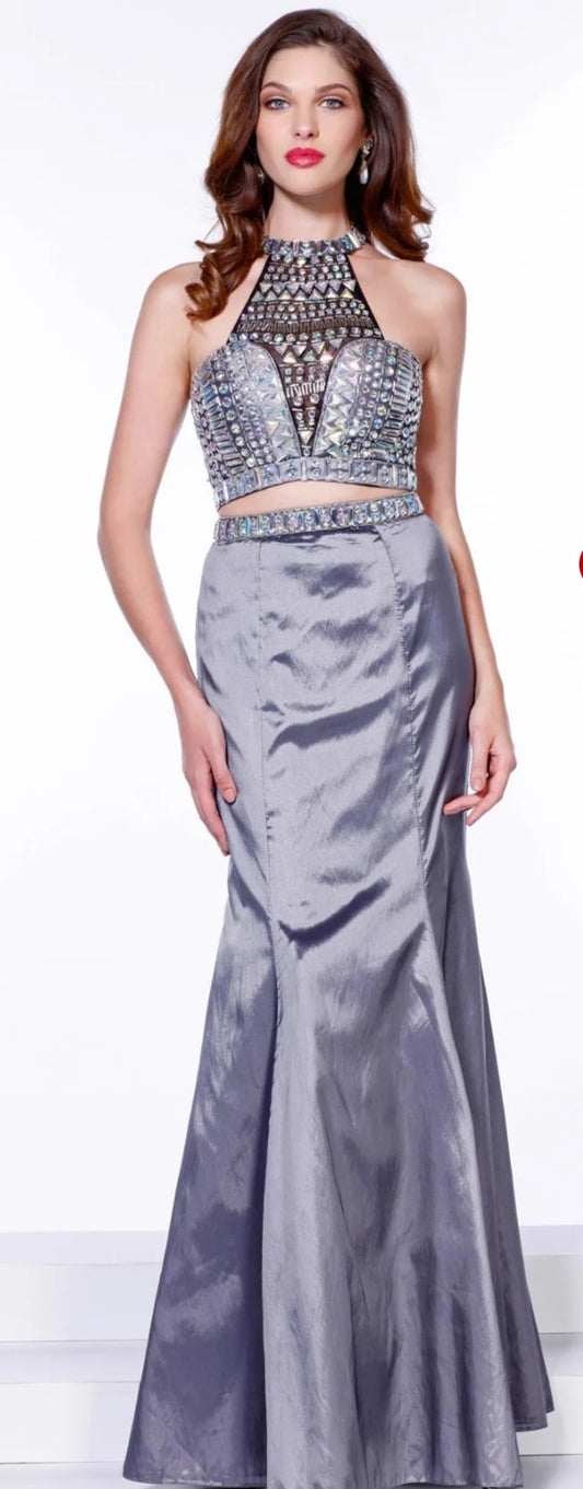 2pc long dress