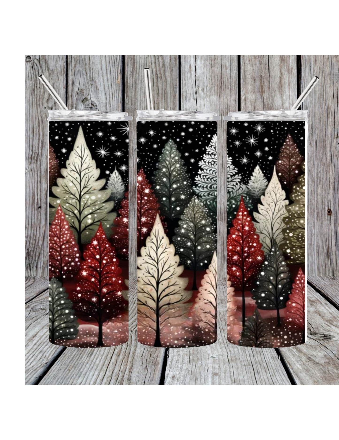 Christmas tree tumbler