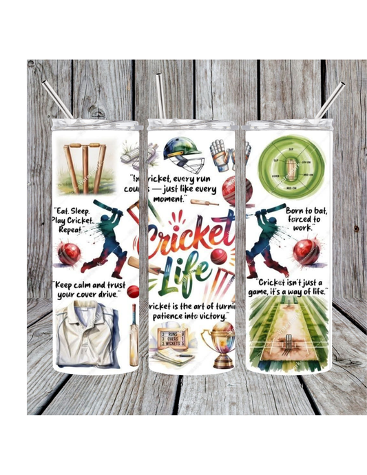 Cricket life tumbler