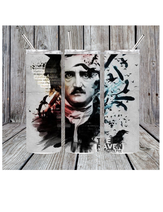 Edgar Allen poe tumbler