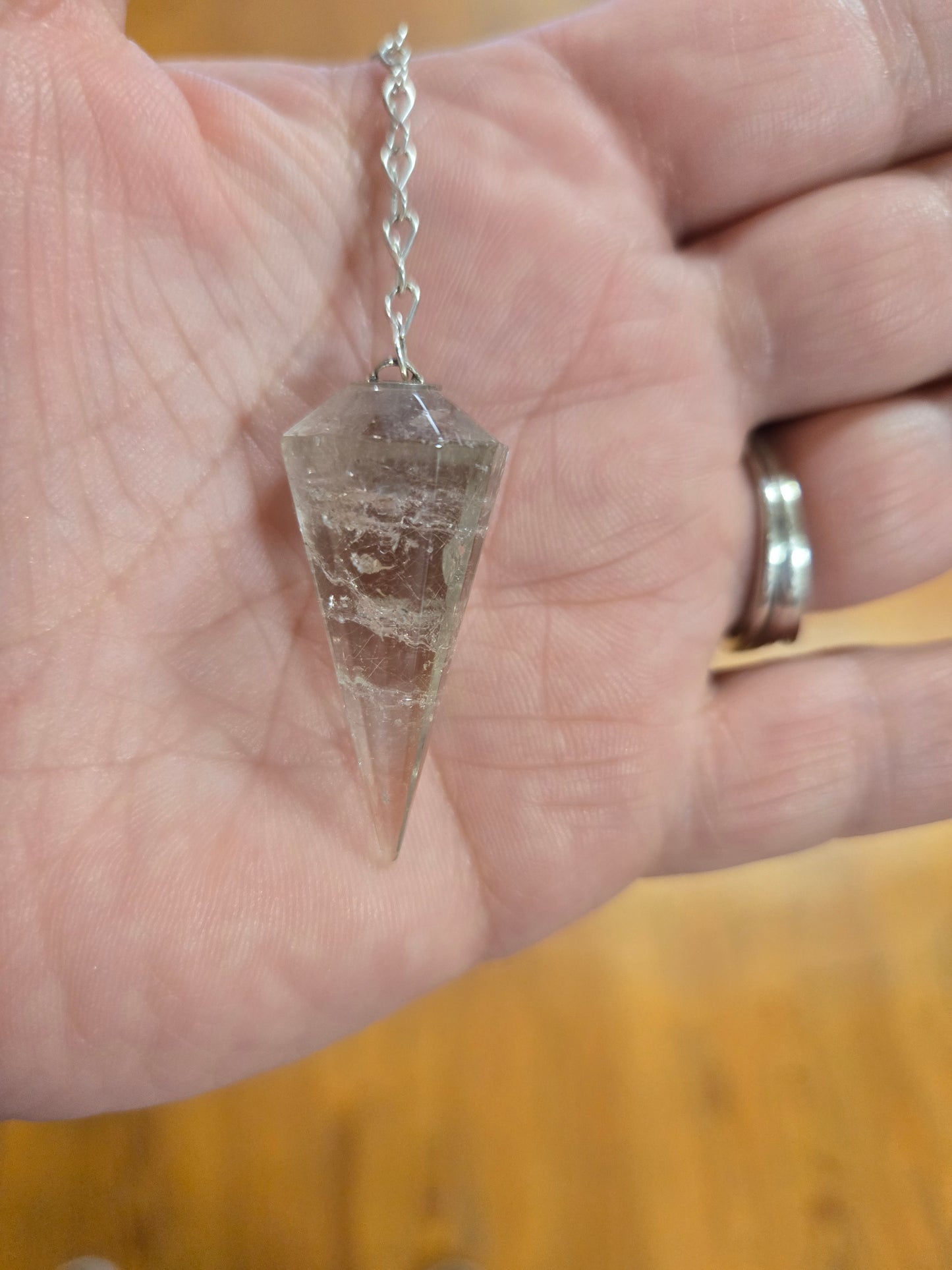 Smoky quartz pendulum