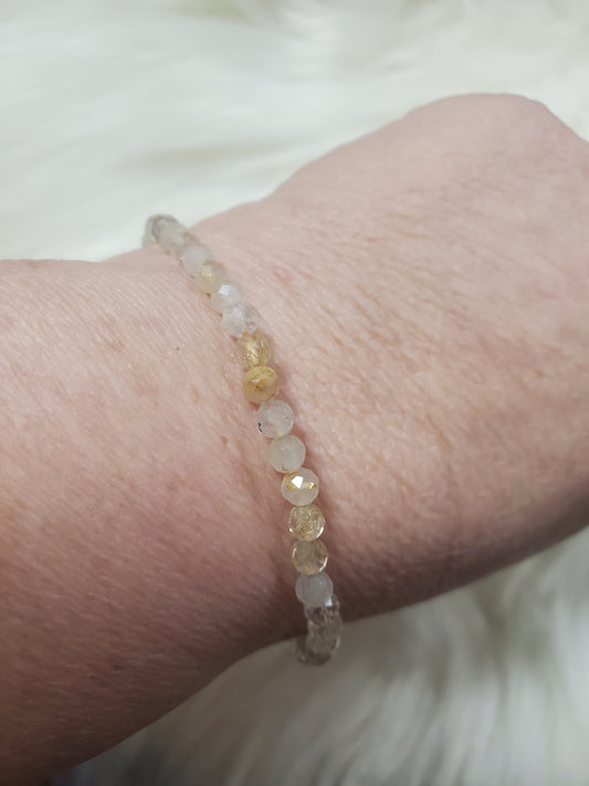 Rutilated quartz bracelet