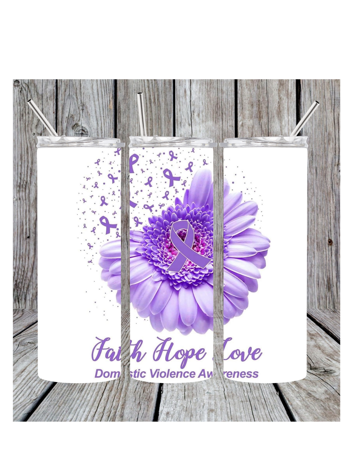 Faith, hope, love tumbler