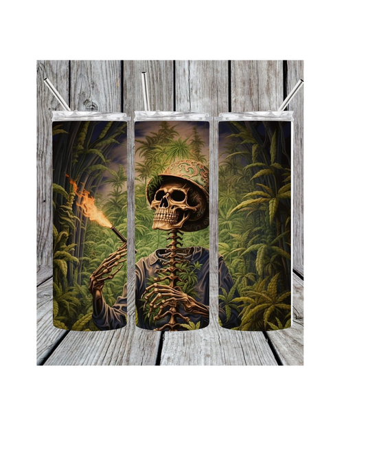 Weed skeleton tumbler