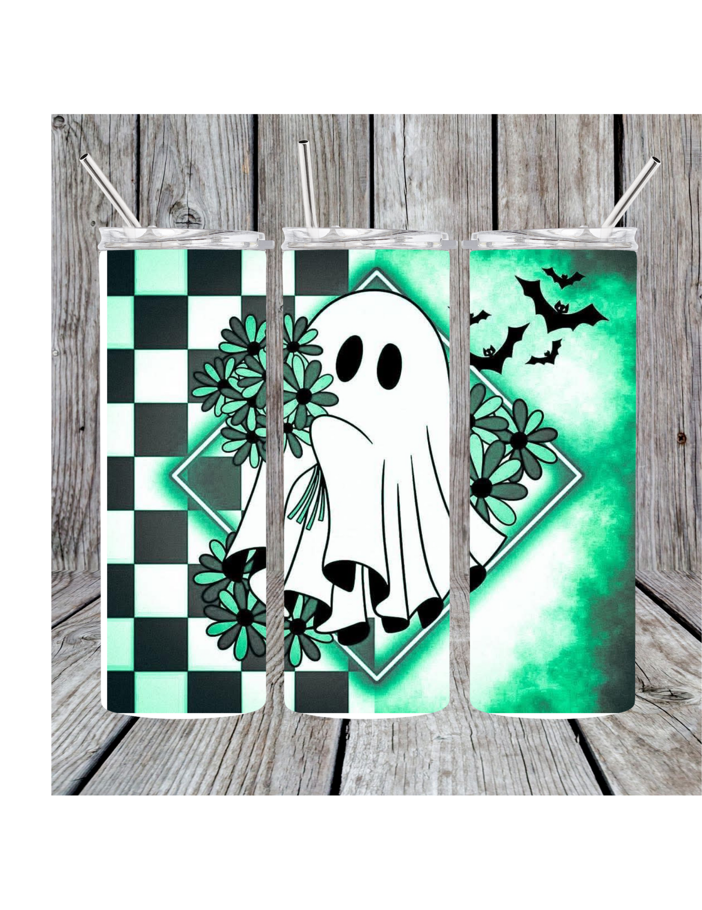 Emerald ghost tumbler