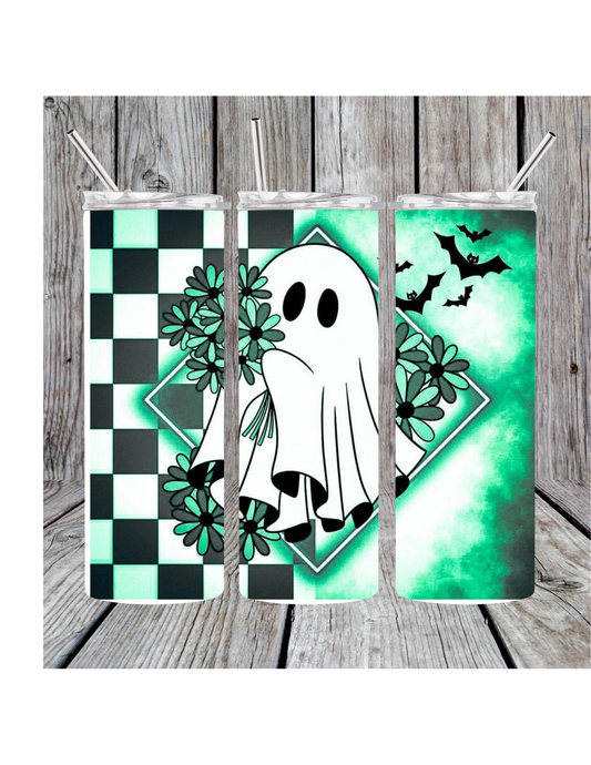 Emerald ghost tumbler