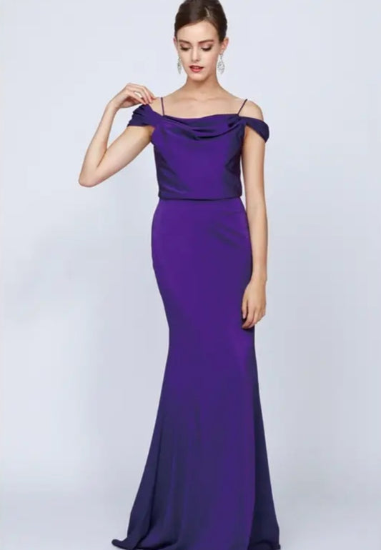 Purple formal dress
