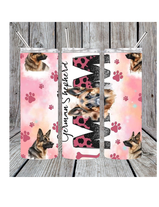 German shepherd mom tumbler